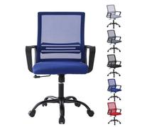 MCC Direct Mesh Back Office Chair On Castor Wheels - Blue