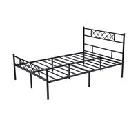 MCC Direct Metal Bed frame Bed Modern style Head & Footboard Felix in Black | Size: Single MCC Direct Black Single