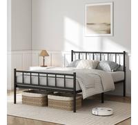 MCC Direct Metal Bed frame Bed Modern style Head & Footboard Finn in Black | Size: King MCC Direct Black King