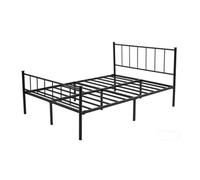 Mcc Direct Metal Bed Frame Double 4Ft6 Bed Modern Stye Head And Footboard - Finn