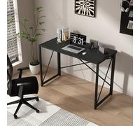 MCC Direct Miami Felix Desk: The Ultimate No-Assembly Folding Solution - 100 in Black MCC Direct Black