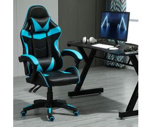 MCC Direct Neon Edge Gaming Chair with Tilt & Swivel function Chair A in Blue MCC Direct Blue