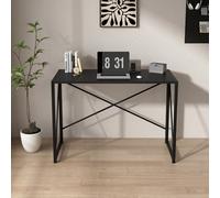 Mcc Direct No Assembly Folding Computer Desk 100Cm Black - Miami