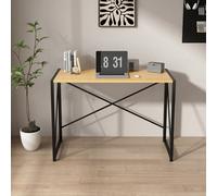 Mcc Direct No Assembly Folding Computer Desk 80Cm Natural - Miami