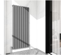 Radiator Horizontal Vertical Designer Flat Panel Central Heating Radiator 1600mm Height (1600x544mm Double, Anthracite)