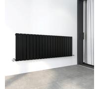 MCC Germany Radiator - Designer Flat Panel Central Heating - 600 mm H (600x1428 mm) - Single, Black