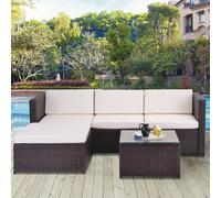MCC Direct Rattan Furniture Sofa & Table set Rupert in Brown | Size: 1 Pack MCC Direct Brown 1 Pack