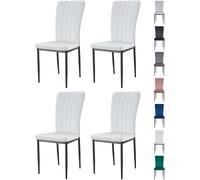 MCC Direct Set of 4 High back Dining Chairs Velvet FabricKitchen/Dining Seating - Elle By MCC in Beige MCC Direct Beige