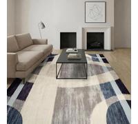 MCC Direct Short Pile Rectangular Arch Pattern Rug 200X280Cm Blue
