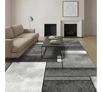 MCC Direct Short Pile Rectangular Mosaic Pattern Rug 120X160Cm Grey