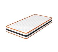 MCC Direct Single Mattress Breathable Memory Foam Sprung OEKO-TEX Certified Mattress in White MCC Direct White Single