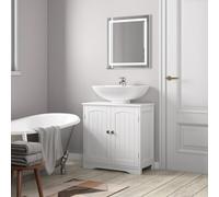 MCC Direct Undersink Bathroom Cabinet with shelves - Colarado in White MCC Direct White