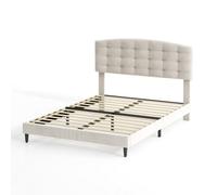 MCC Direct Velvet Upholstered Kingsize Bed Frame With Adjustable Headboard Cheyenne