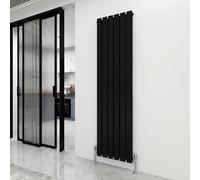 mcc direct Vertical Radiator Double Flat Panel 1800x408mm Designer Vertical Radiator(Black)