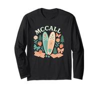 McCall Idaho Paddleboard Picnic Strawberry Design Long Sleeve T-Shirt