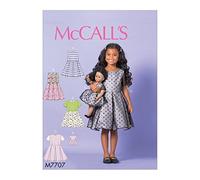 Mccall's Patterns Child/Girl 18-Inch Doll Dress Sewing Pattern, Paper, Multicoloured, CDD (2-3-4-5)