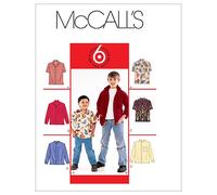 McCalls 6 Made Easy Pattern 6226 Boys Button Front, Long and Short Sleeve Shirt, Sizes 7-8-10-12 by McCall's Patterns