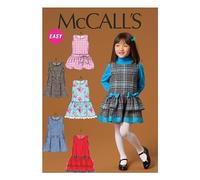 McCall's Girls Easy Sewing Pattern 7008 Pinafore Dresses