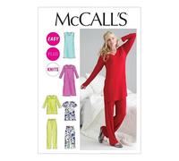McCall's Ladies Easy Sewing Pattern 6474 - Pyjamas & Nighties