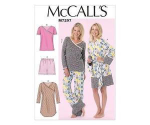 McCall's Ladies Easy Sewing Pattern 7297 Dressing Gown, Nightie & Pyjamas