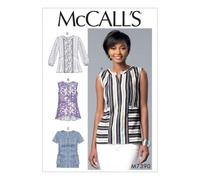 McCall's Ladies Easy Sewing Pattern 7390 Split Neck, Seam Detail Tops