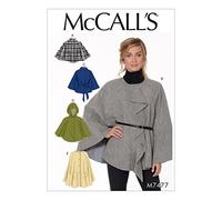 McCalls Ladies Easy Sewing Pattern 7477 Hooded, Collared & Collarless Capes