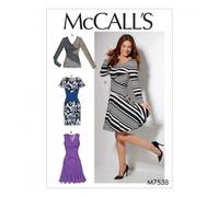 McCall's Ladies Easy Sewing Pattern 7538 Crossover Band Top & Dresses