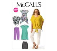 McCall's Ladies Plus Size Easy Sewing Pattern 6971 Top, Tunic, Dress, Shorts & Pants