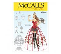 McCall's Ladies Sewing Pattern 7306 Corset & Crinoline Cage Costume