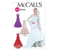 McCall's Ladies Sewing Pattern 7320 Mermaid Hem & High Low Evening Dresses