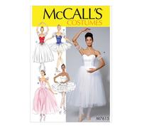 McCalls Ladies Sewing Pattern 7615 Ballet Costumes & Tutus (McCalls-7615-M)