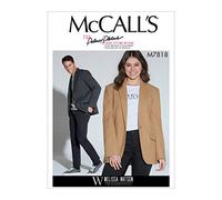 McCall's M7818, Sewing Pattern,Template, Paper, White, XL-XXL-XXXL
