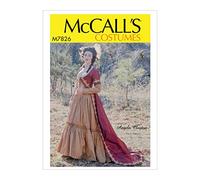 McCall's M7826, Sewing Pattern,Template, Paper, White, 6-8-10-12-14