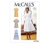 McCalls -M7948E5 Misses' Dresses, White