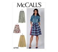 McCall's M7981, Sewing Pattern,Template, Paper, White, Various