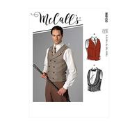 McCalls M8133A Men/BOY Costume, A (S-M-L-XL-XXL-XXXL), White