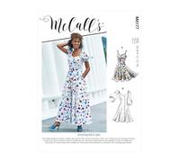 McCall's M8177A5 6-8-10-12-14 Misses Dress, Paper, White