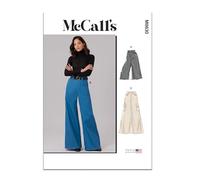 McCall's M8630 Sewing Pattern for Misses' Wide Leg Jeans in Two Lengths
