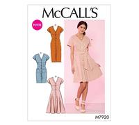 McCall's Pattern M7920A5 Misses' Miss Petite Dresses and Belt
