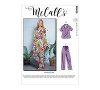 McCalls Pattern M8056F5 Misses' Robe, Belt, Tops, Shorts and Pants F5 (16-18-20-22-24), Various
