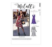 McCalls Pattern M8064Y Misses' Knit Dresses with V, Crew or Scoop Necklines Y (XSM-SML-MED), Paper, Multicoloured