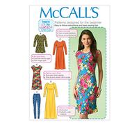 Mccall's Patterns 7122 Y,Misses Tunic,Dresses and Leggings, XSM(4-6)-SML(8-10)-MED(12-14), cotton, Multi-Colour, Size Y (X-Small-Small-Medium) US