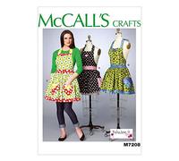 Mccall's Patterns 7208 Aprons and Petticoat,Sizes XS(4-6)-S(8-10)-M(12-14)-L(16-18)-XL(20-22), Cotton, Green, Miss (XSM-SML-MED-LRG-XLG)