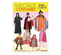 Mccall's Patterns 7224, Children's/Boys/Girls Costumes, 2-4-5-6-7-8-10-12, cotton, Kid in One Envelope