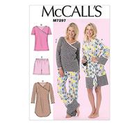 Mccall's Patterns 7297, Misses/Women's Robe,Belt,Tops,Dress,Shorts and Pants,Sizes 18W-24W, cotton, Multicolor, RR (18W-20W-22W-24W)