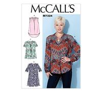 Mccall's Patterns 7324, Misses Tops and Tunic,Sizes 6-14, Seams, Multicolor, A5 (6-8-10-12-14)