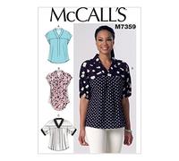 Mccall's Patterns 7359, Misses Tops,Sizes LRG-XXL, Cotton, ZZ (Large-X-Large-XX-Large)