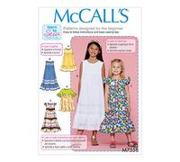 McCall's Patterns 7558 CCE,Children's/Girl's Dresses,Sizes 3-6, Tissue, Multi-Colour, 17 x 0.5 x 0.07 cm