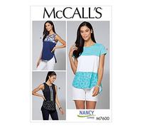 Mccall's Patterns 7600 RR,Misses/Women's Tops,Sizes 18W-24W, Tissue, Multi/Colour, 17 x 0.5 x 0.07 cm