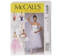 McCall's Patterns 7615 A5,Misses Ballet Costumes,Sizes 6-14, Tissue, Multi/Colour, 17 x 0.5 x 0.07 cm